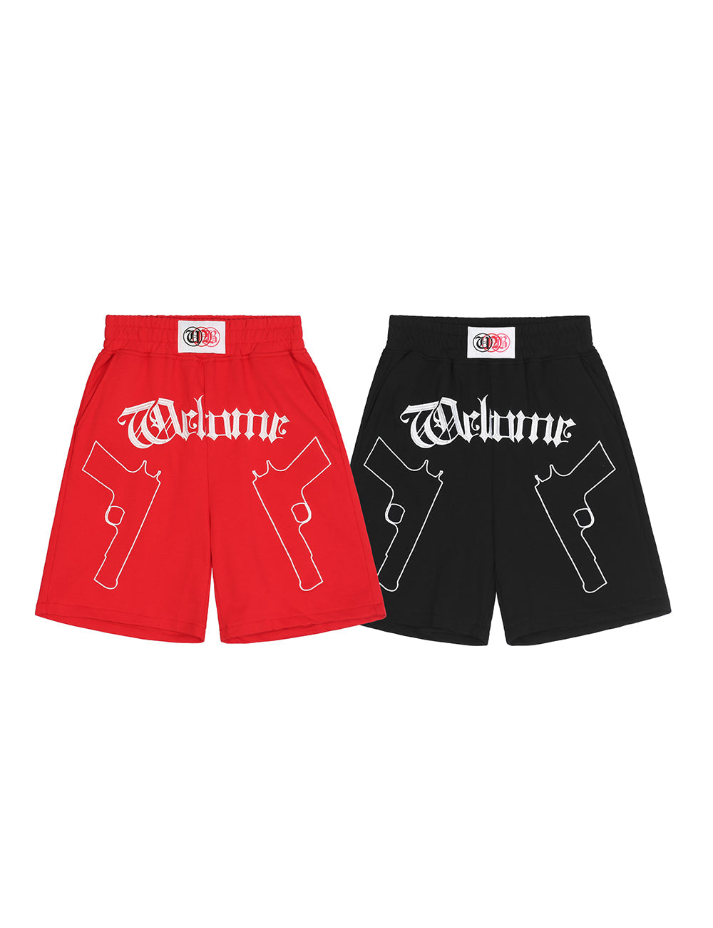 Double Pistols Embroidery Shorts From Niepce Inc