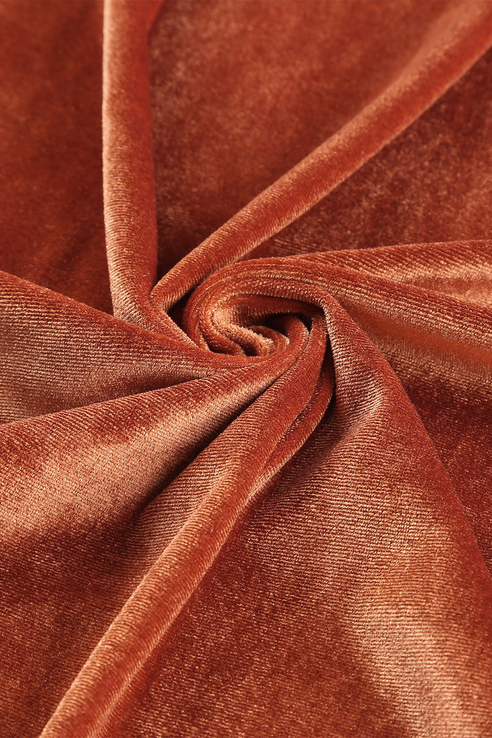 Brown Retro Velvet Long Sleeve Pocket Coat From MsDressly