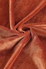 Brown Retro Velvet Long Sleeve Pocket Coat From MsDressly