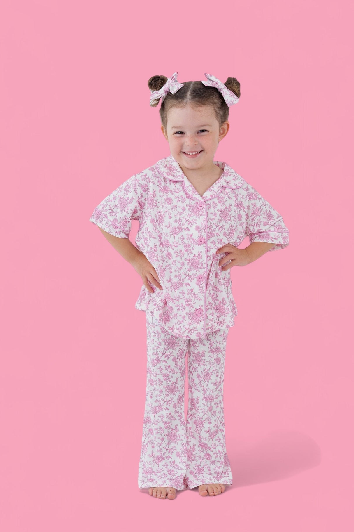 ROSEWOOD TOILE DREAM GIRL'S FLARE SET from DREAM BIG LITTLE CO