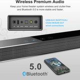 Norcent KB2020 Black Mamba Series 25" 120W Bluetooth Sound Bar with Sub-Woofer from Jupiter Gear Home