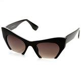 Women's Modern Cat Eye Bottom Cut Sunglasses 9232 from zeroUV
