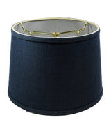 Hardback Shallow Drum Lamp Shade Textured Slate 12"W x 8"H from LampsUSA
