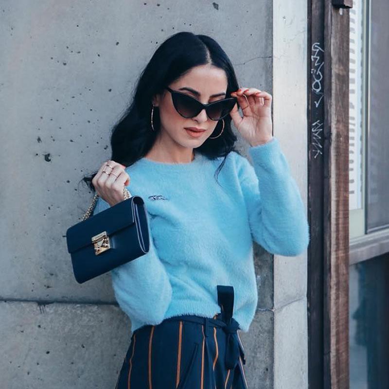 Womens Fashion Hot Tip Pointed Vintage Cat Eye Sunglasses 8371 from zeroUV
