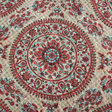 Tache Bohemian Desert Medallion Boteh Paisley Taupe Throw Pillow Covers / Euro Sham (TJ3502)