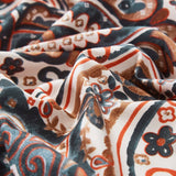 Tache Rustic Paisley Mandala Palace Floral Watercolor Dark Teal Duvet Cover (KF174) from Tache Home Fashion
