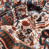 Tache Rustic Paisley Mandala Palace Floral Watercolor Dark Teal Fitted Srcolor Dark Teal Fitteheet / Flat Sheet (KF174)