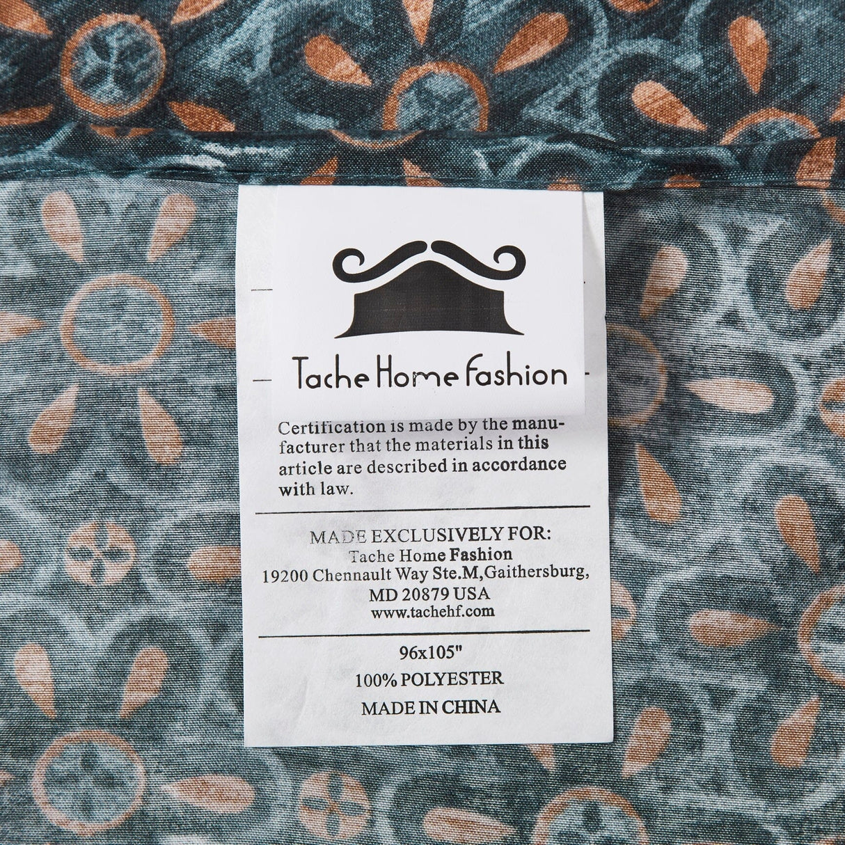 Tache Rustic Paisley Mandala Palace Floral Watercolor Dark Teal Fitted Srcolor Dark Teal Fitteheet / Flat Sheet (KF174)