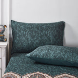 Tache Rustic Paisley Mandala Palace Floral Watercolor Dark Teal Duvet Cover (KF174) from Tache Home Fashion