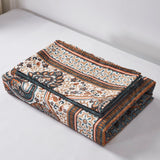 Tache Rustic Paisley Mandala Palace Floral Watercolor Dark Teal Duvet Cover (KF174) from Tache Home Fashion