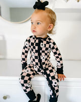 RETRO DAISY CHECKS DREAM ROMPER from DREAM BIG LITTLE CO