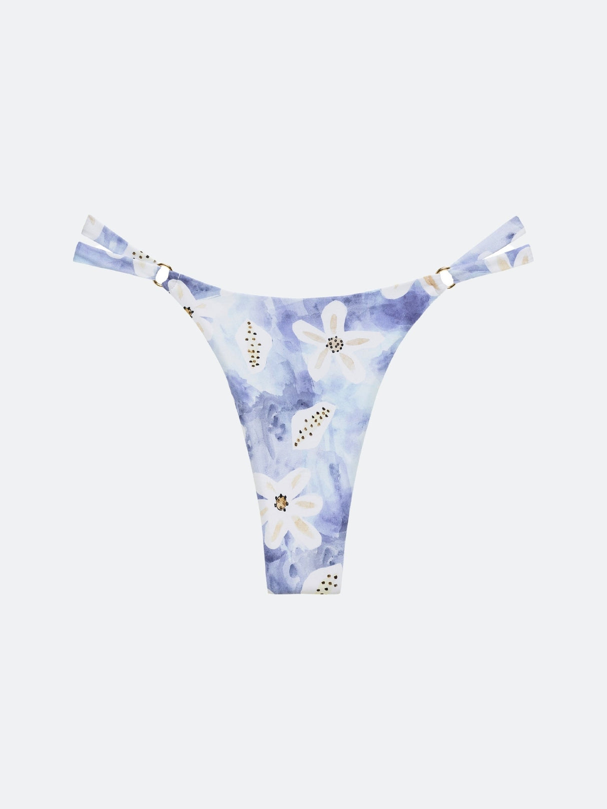 KIAWAH BIKINI BOTTOM - TIE DYE FLORAL From ELYSIIAN