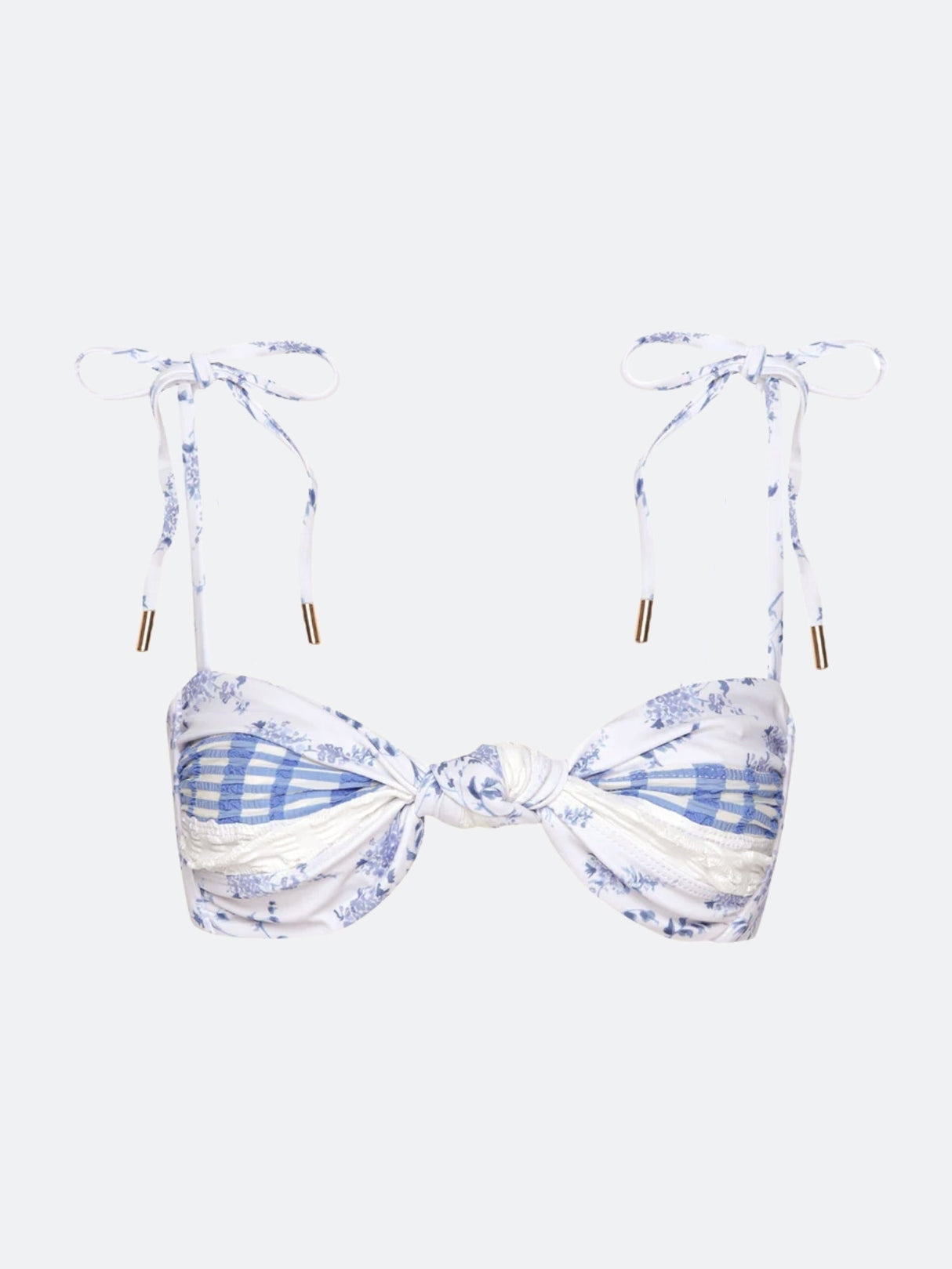 MONTAUK REVERSIBLE BIKINI TOP - BLUE from ELYSIIAN