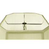 Square Cut 16"W x 12"H Corner Lamp Shade Eggshell from LampsUSA