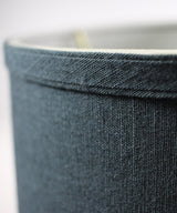 Drum Lamp Shade Textured Slate Navy Blue 12"W x 12"H From LampsUSA