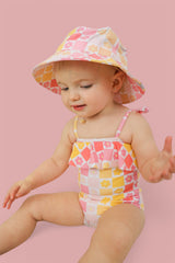SUMMER SUNSET CHECKERS DREAM ONE PIECE SWIM SUIT from DREAM BIG LITTLE CO