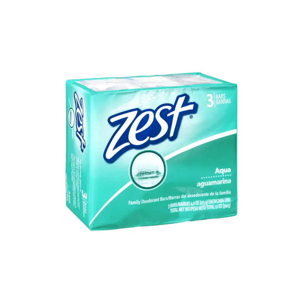 Zest Aqua Bar Soap 3pk 4 oz From Mexmax INC.
