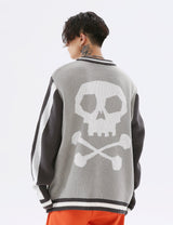 Easy Skull Knit Bomber Jacket from Niepce Inc