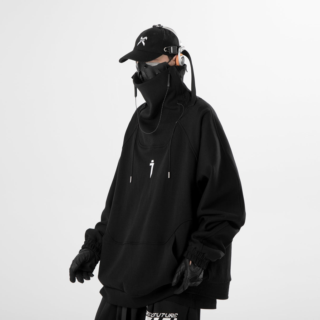 Precision Tactical High Neck Black Sweater