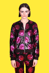 Any Old Iron x Smiley Pink Bomber Jacket from Any Old Iron