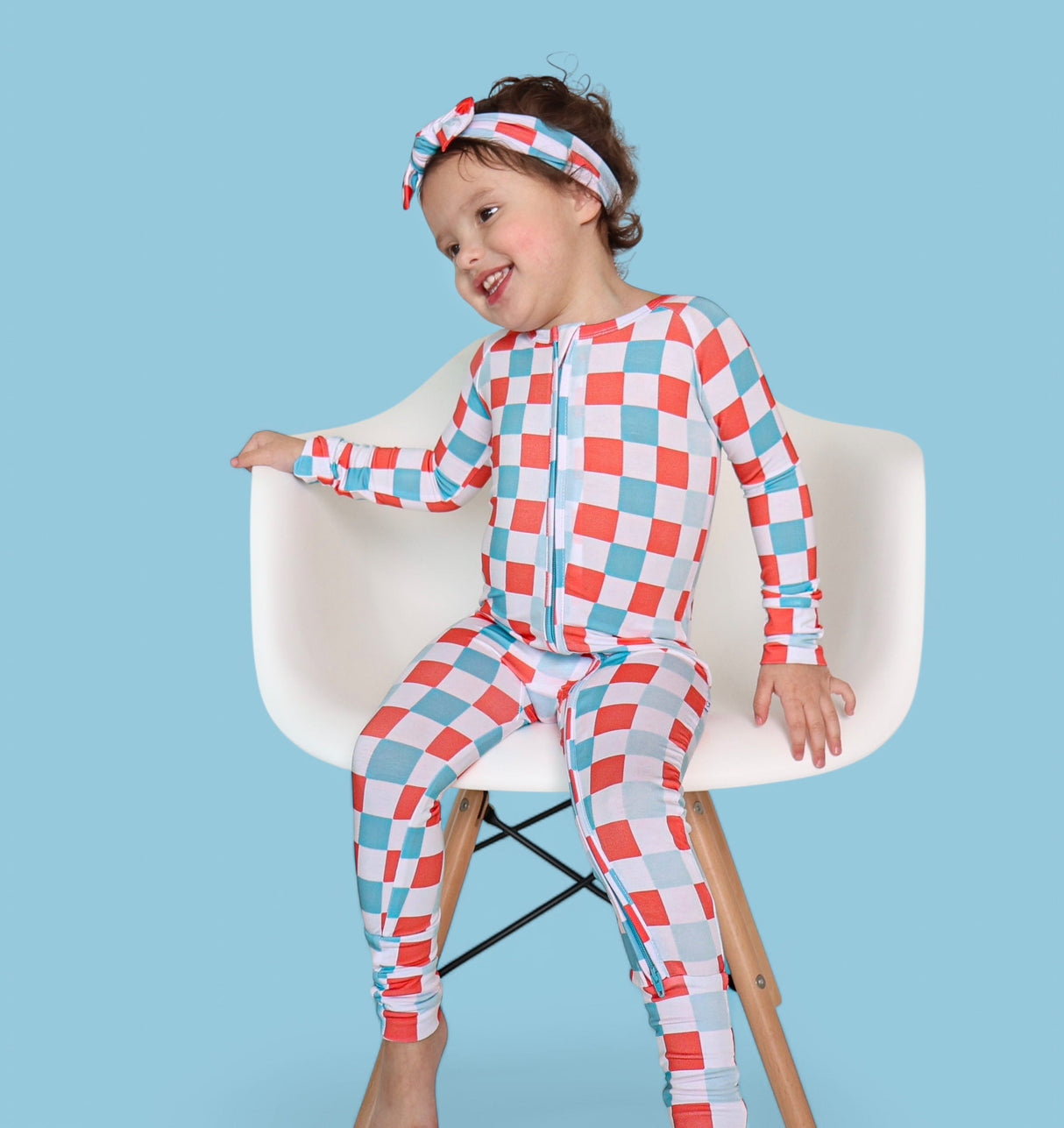 USA CHECKERS DREAM ROMPER from DREAM BIG LITTLE CO
