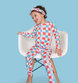 USA CHECKERS DREAM ROMPER from DREAM BIG LITTLE CO