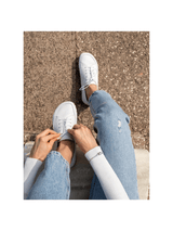 Men's White Barefoot Sneakers from Atlantis Handmade Shoes