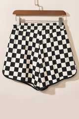 Checkered Drawstring Casual Shorts from Threaded Pear