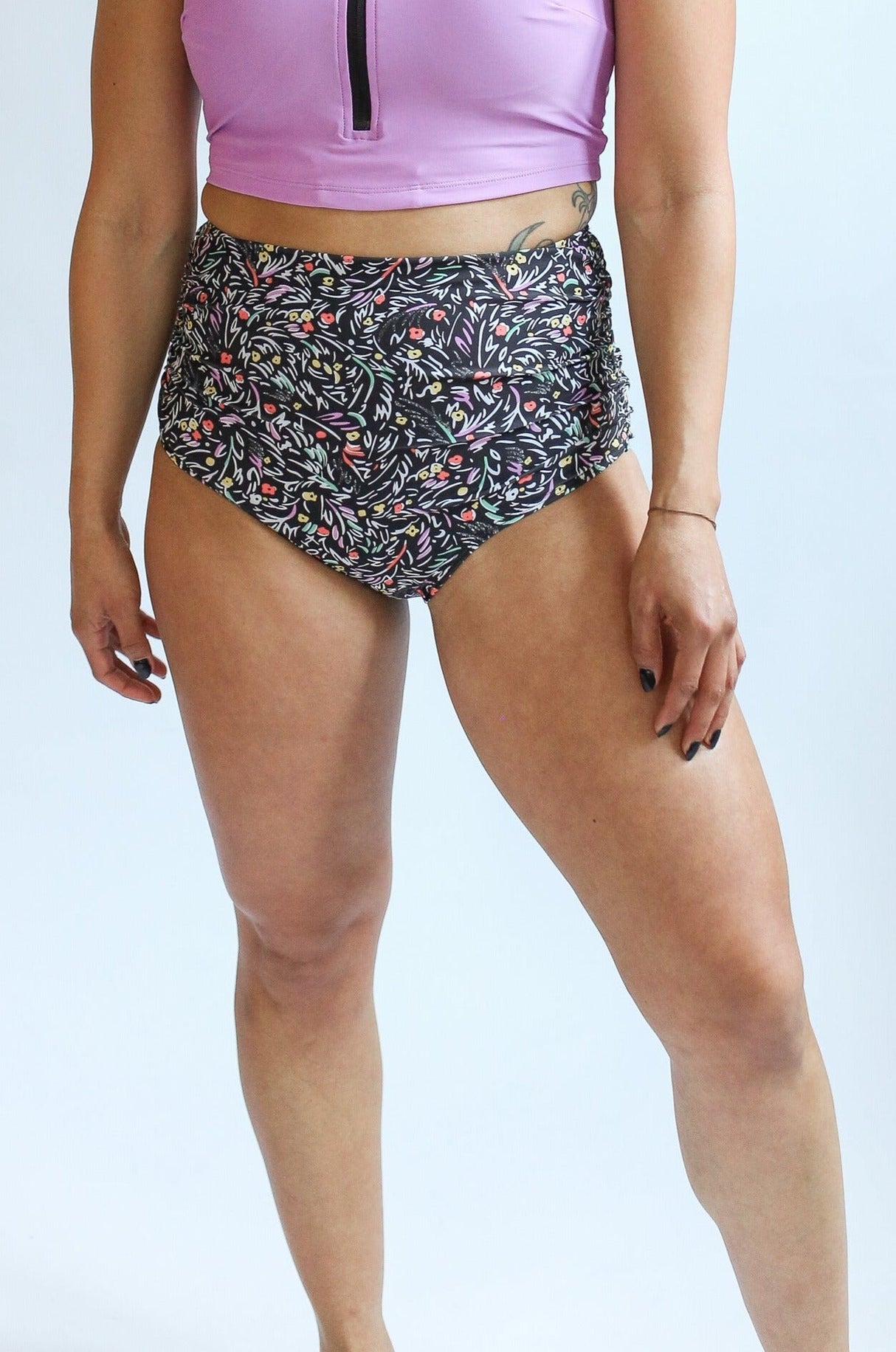 Full Coverage High Waist Bikini Bottoms From Movemama