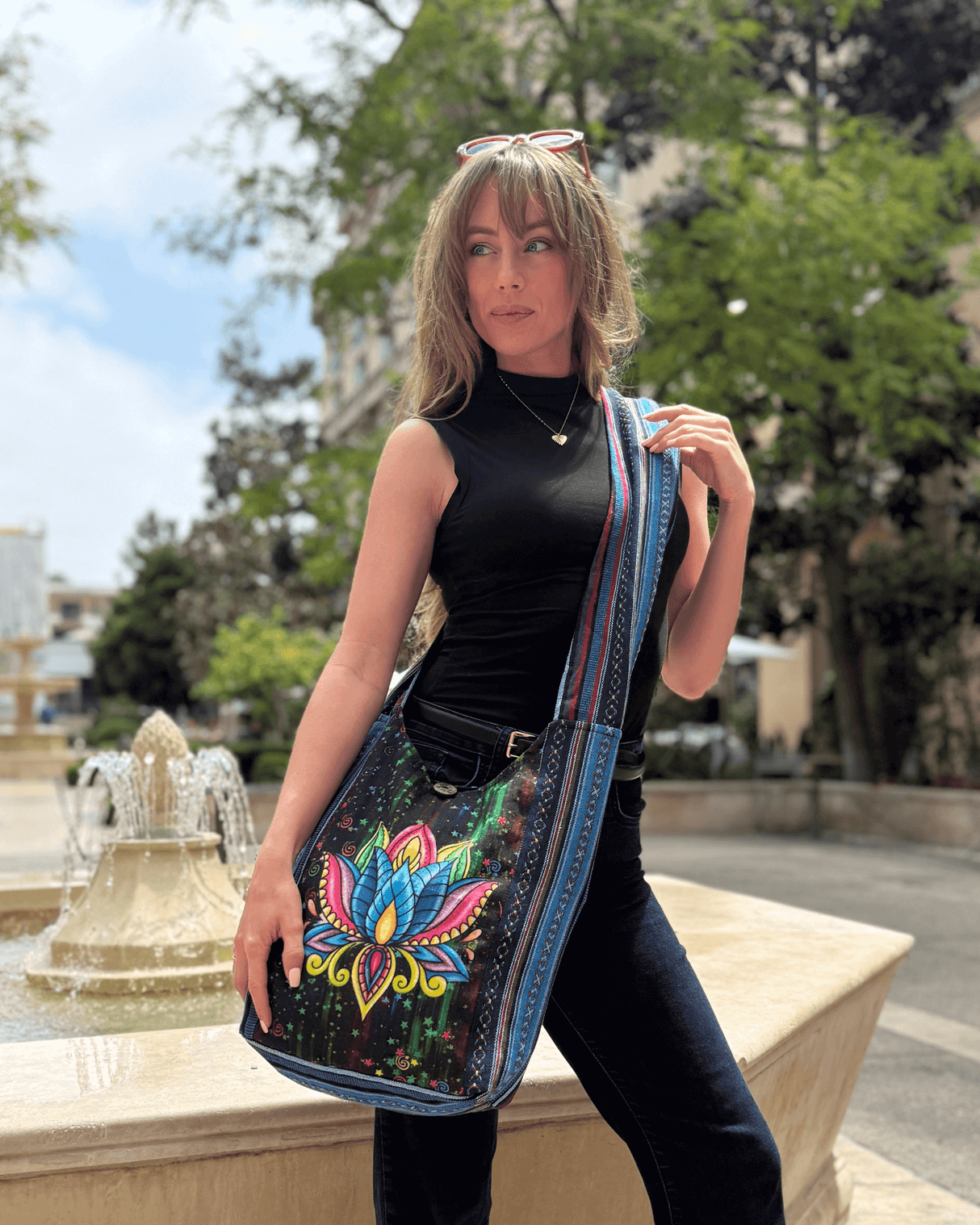 Kathmandu Collection Lotus Handmade Hobo Bag from Jupiter Gear