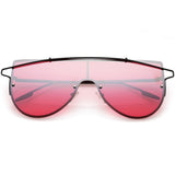 Retro Futuristic Shield Mono Lens Color Tone Sunglasses C484 from zeroUV