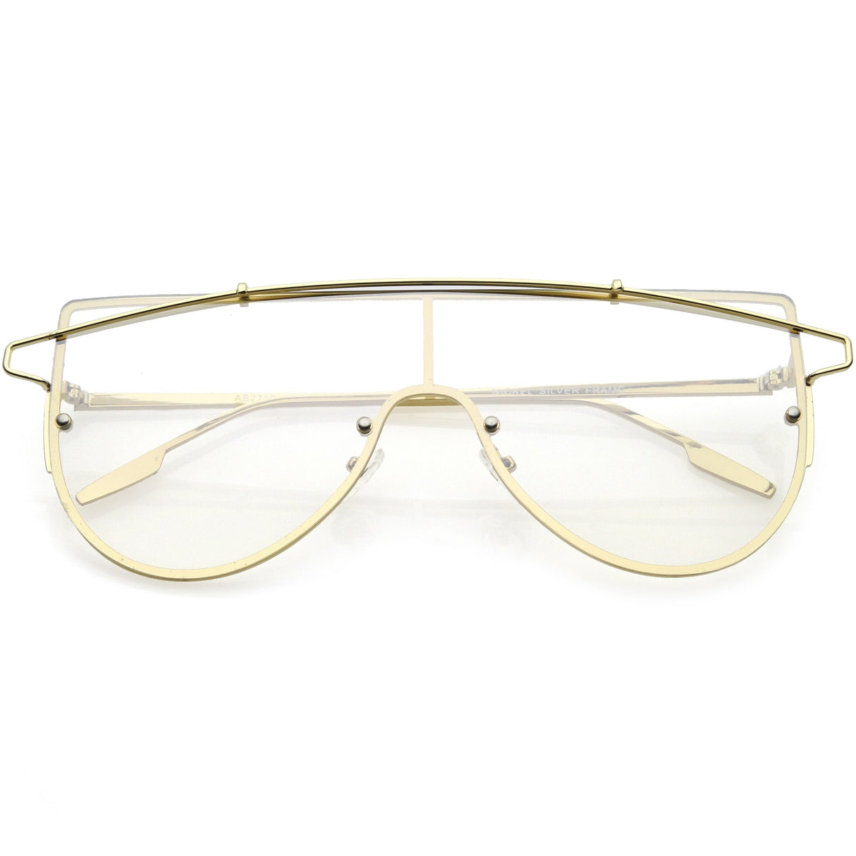 Retro Futuristic Shield Mono Lens Color Tone Sunglasses C484 from zeroUV