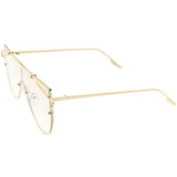 Retro Futuristic Shield Mono Lens Color Tone Sunglasses C484 from zeroUV