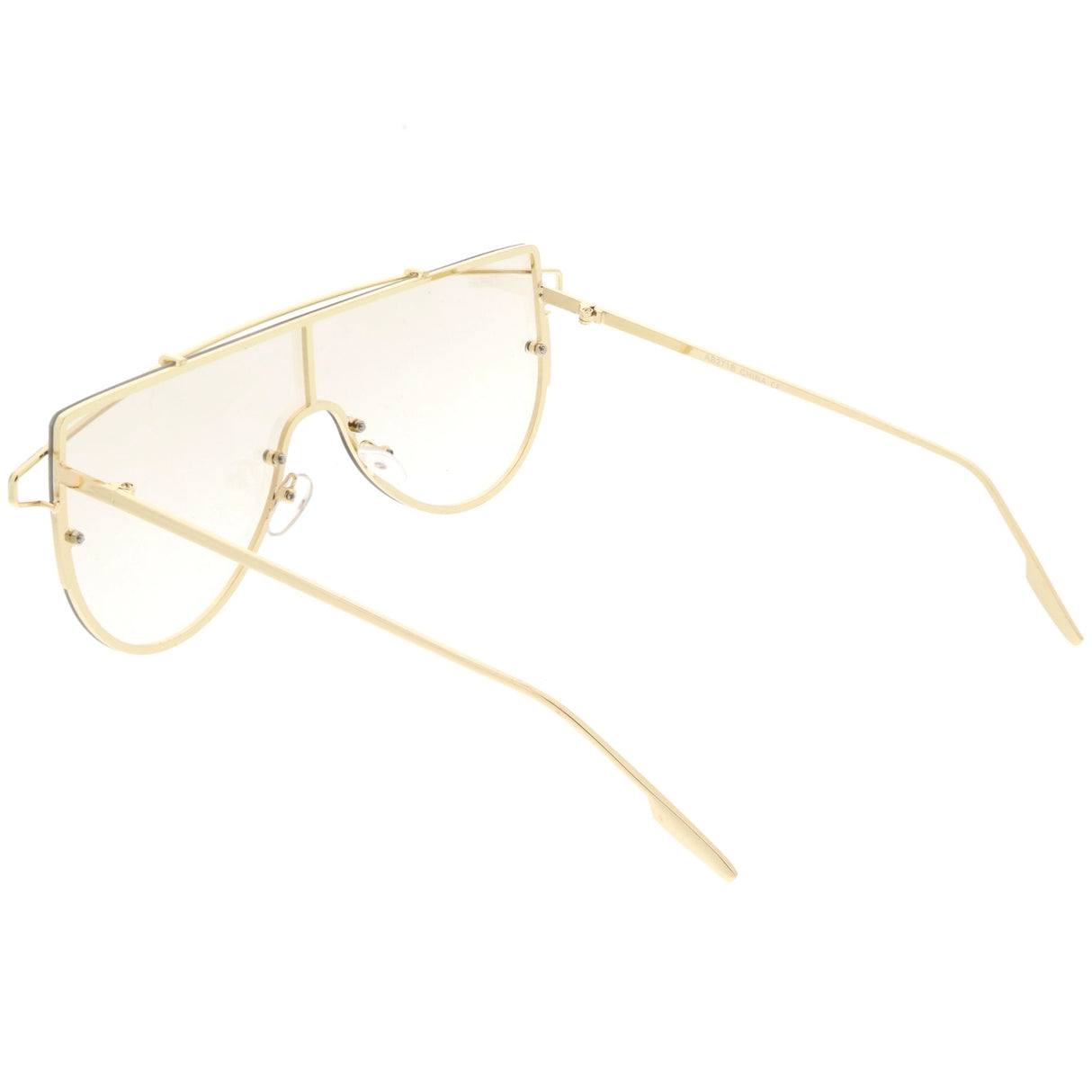 Retro Futuristic Shield Mono Lens Color Tone Sunglasses C484 from zeroUV