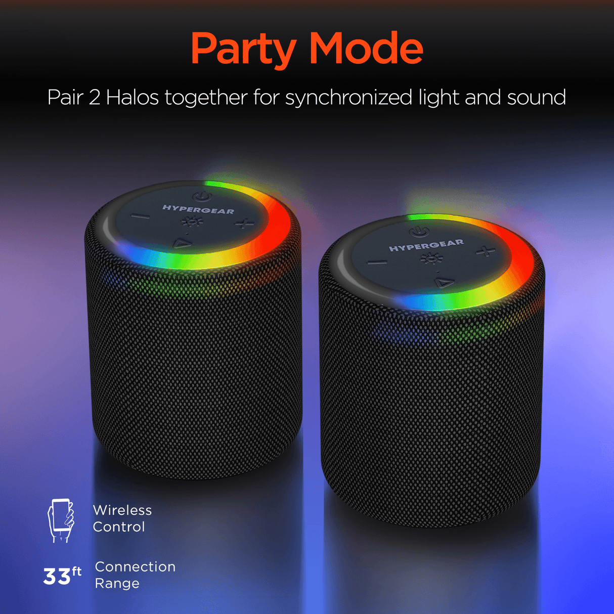 HyperGear Halo Wireless LED Speaker from Jupiter Gear Home