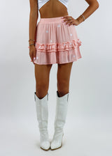 Dancing In The Moonlight Skirt ★ Pink With White Stars From Rock N Rags