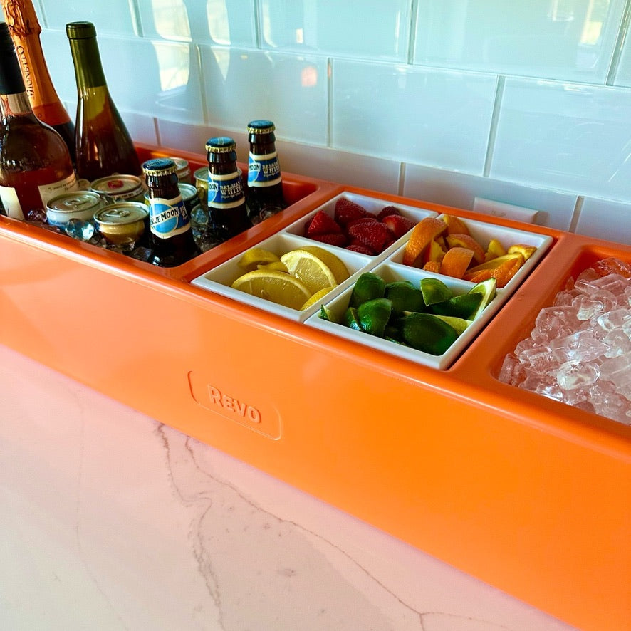 REVO Party Barge Cooler™ | Orange Burst From REVO COOLERS, LLC