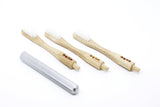 Replaceable Bamboo Toothbrush Aluminum Handle - Soft White Bristles from Lucky Teeth