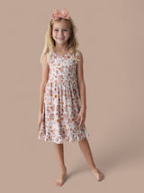 FLOWERS AND BOOTS DREAM TANK RUFFLE DRESS from DREAM BIG LITTLE CO