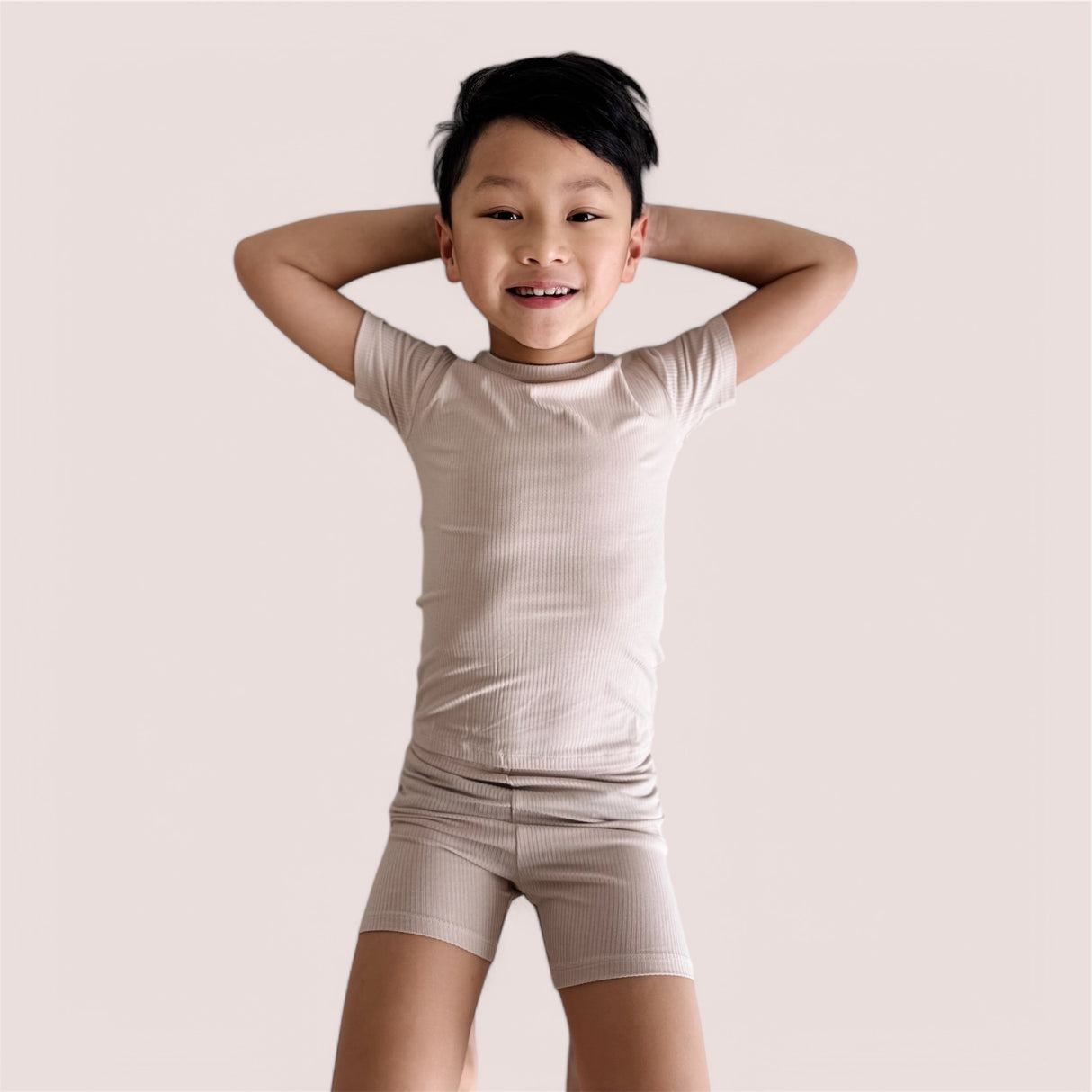 TOTALLY TAN RIB DREAM SHORT SET from DREAM BIG LITTLE CO