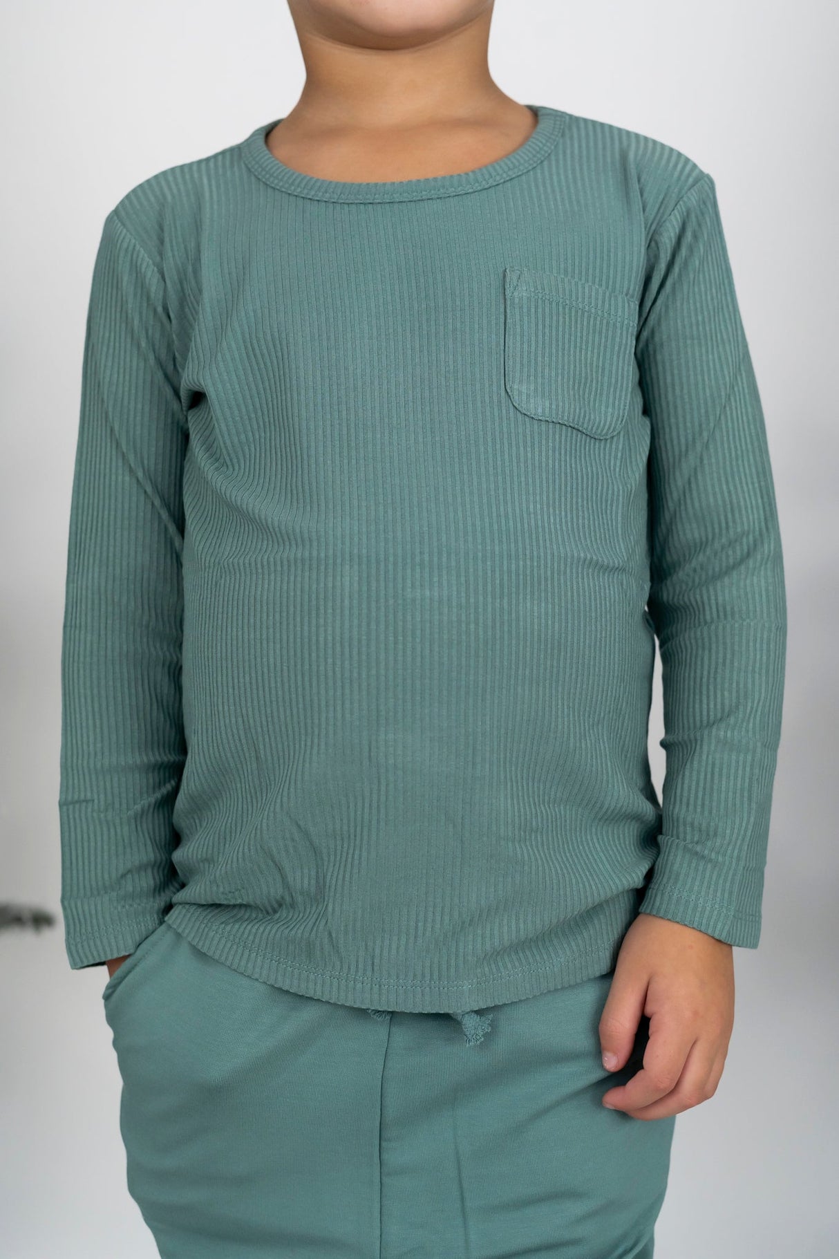 SAGE RIB DREAM POCKET TEE from DREAM BIG LITTLE CO