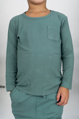 SAGE RIB DREAM POCKET TEE from DREAM BIG LITTLE CO