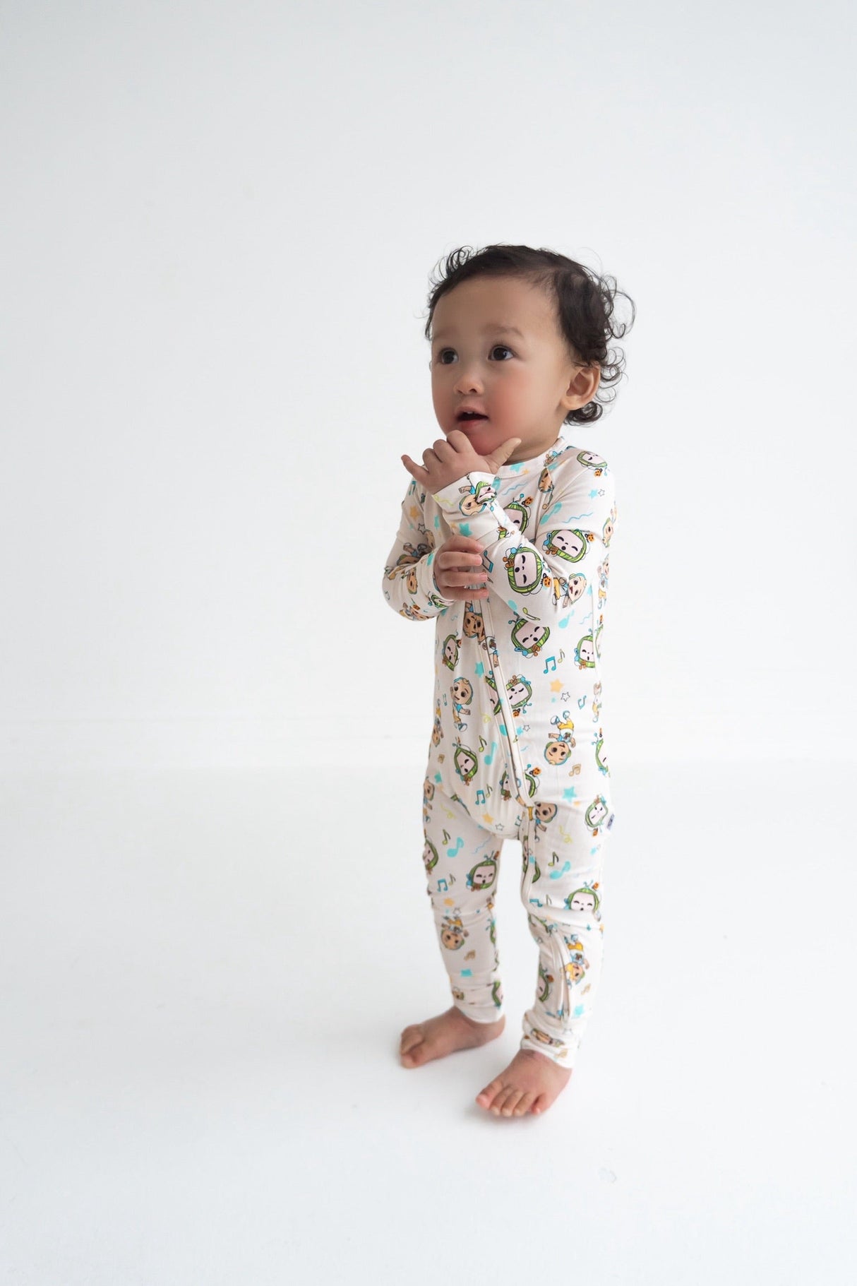Dream Big Little Co x CoComelon JJ MUSICAL MELON DREAM ROMPER from DREAM BIG LITTLE CO
