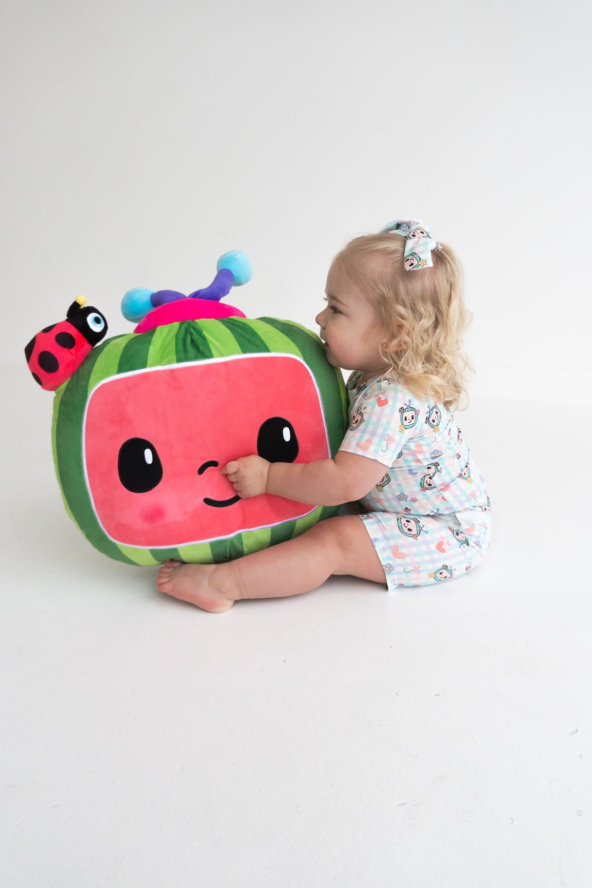 Dream Big Little Co x CoComelon SPRINGTIME MELON DREAM BOW HAIR CLIPS from DREAM BIG LITTLE CO