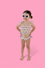 BLOSSOMIN’ BUTTERFLY DREAM SMOCKED TANKINI TWO PIECE SWIM SUIT from DREAM BIG LITTLE CO