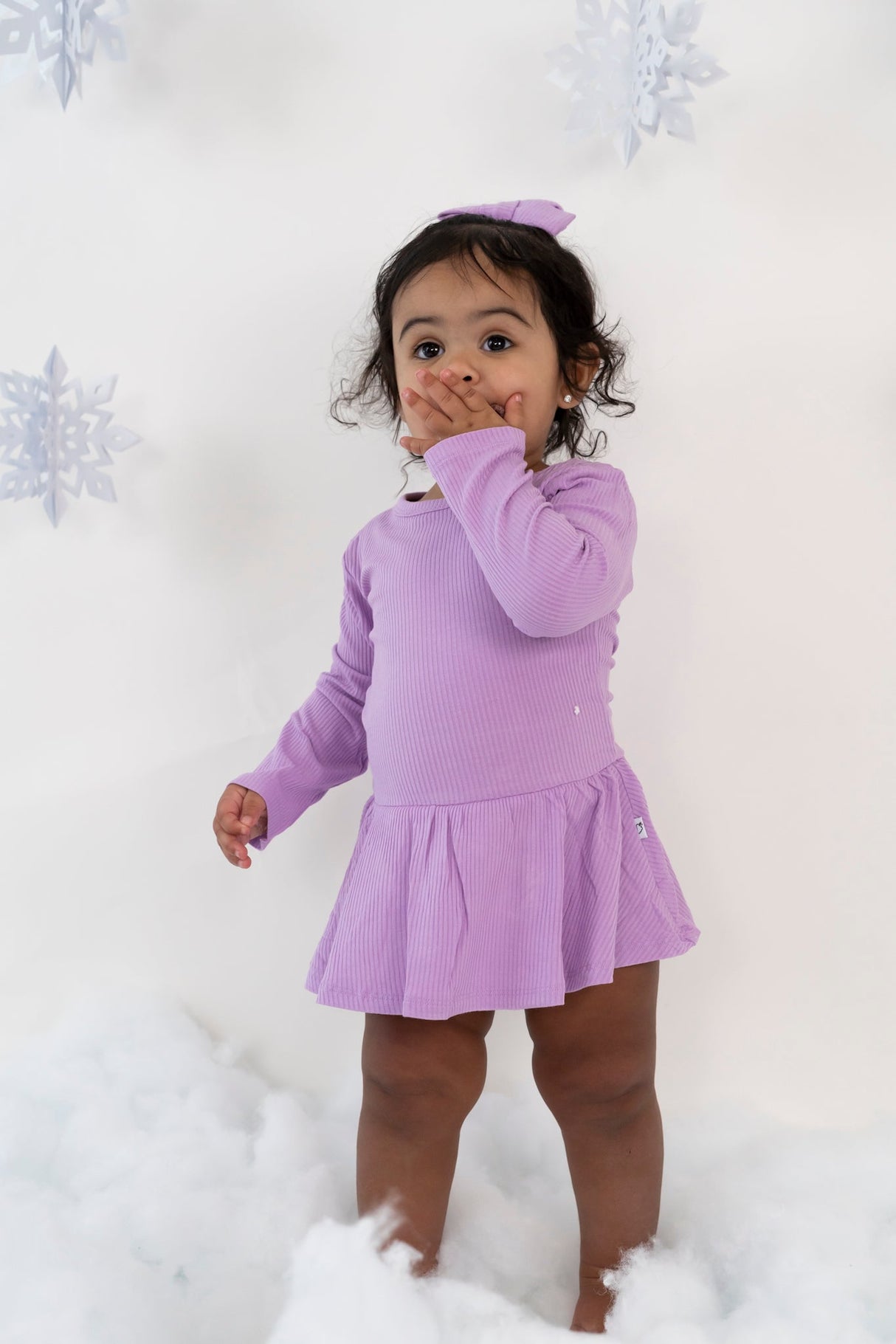AMETHYST RIB DREAM BODYSUIT DRESS from DREAM BIG LITTLE CO
