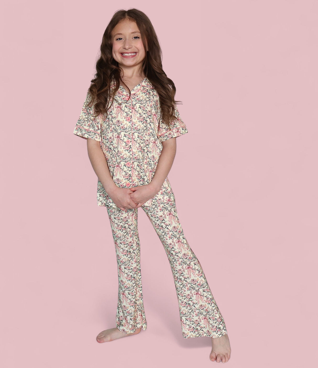 VICTORIAN BLOOM DREAM GIRL'S FLARE SET from DREAM BIG LITTLE CO