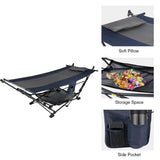 Freestanding Portable Hammock with Stand for Outdoor Yard Beach, 300lbs Capacity From Redcamp