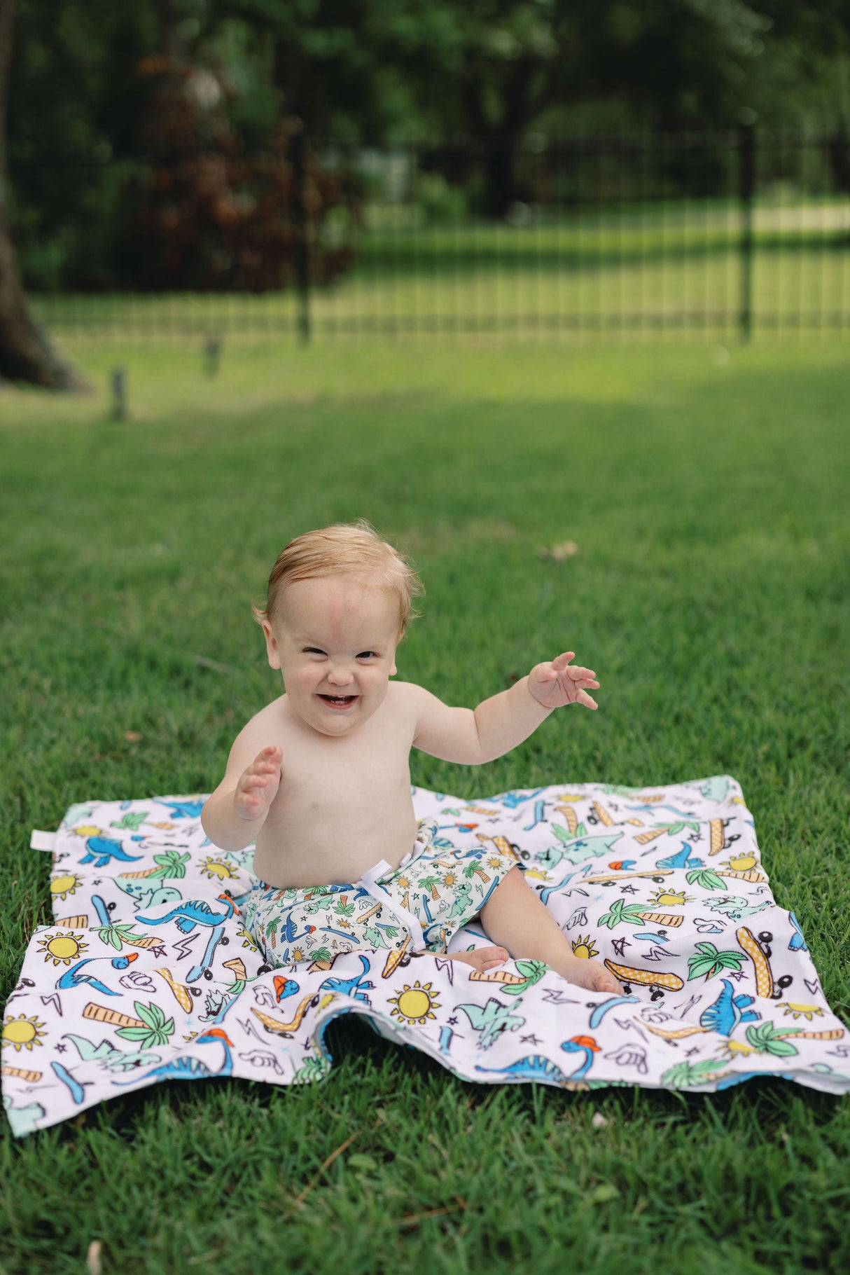 EXCLUSIVE SURF-O-SAURUS DREAM SWIM TRUNKS from DREAM BIG LITTLE CO