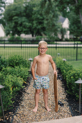 EXCLUSIVE SURF-O-SAURUS DREAM SWIM TRUNKS from DREAM BIG LITTLE CO